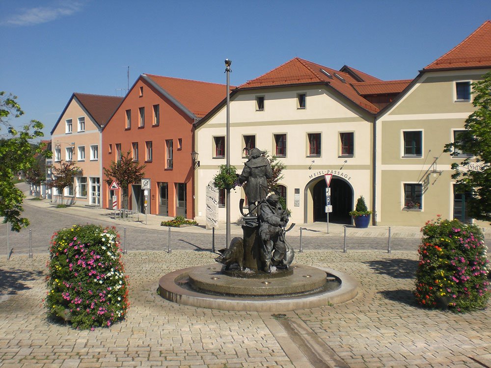 Marktplatz von Bruck in der Oberpfalz