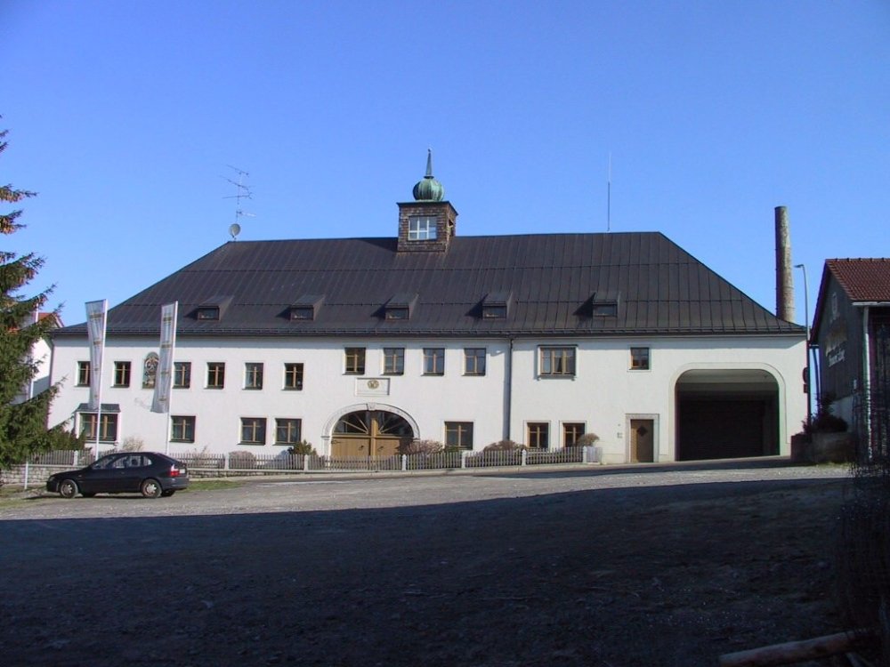 Blick auf die Privatbrauerei Josef Lang in Jandelsbrunn