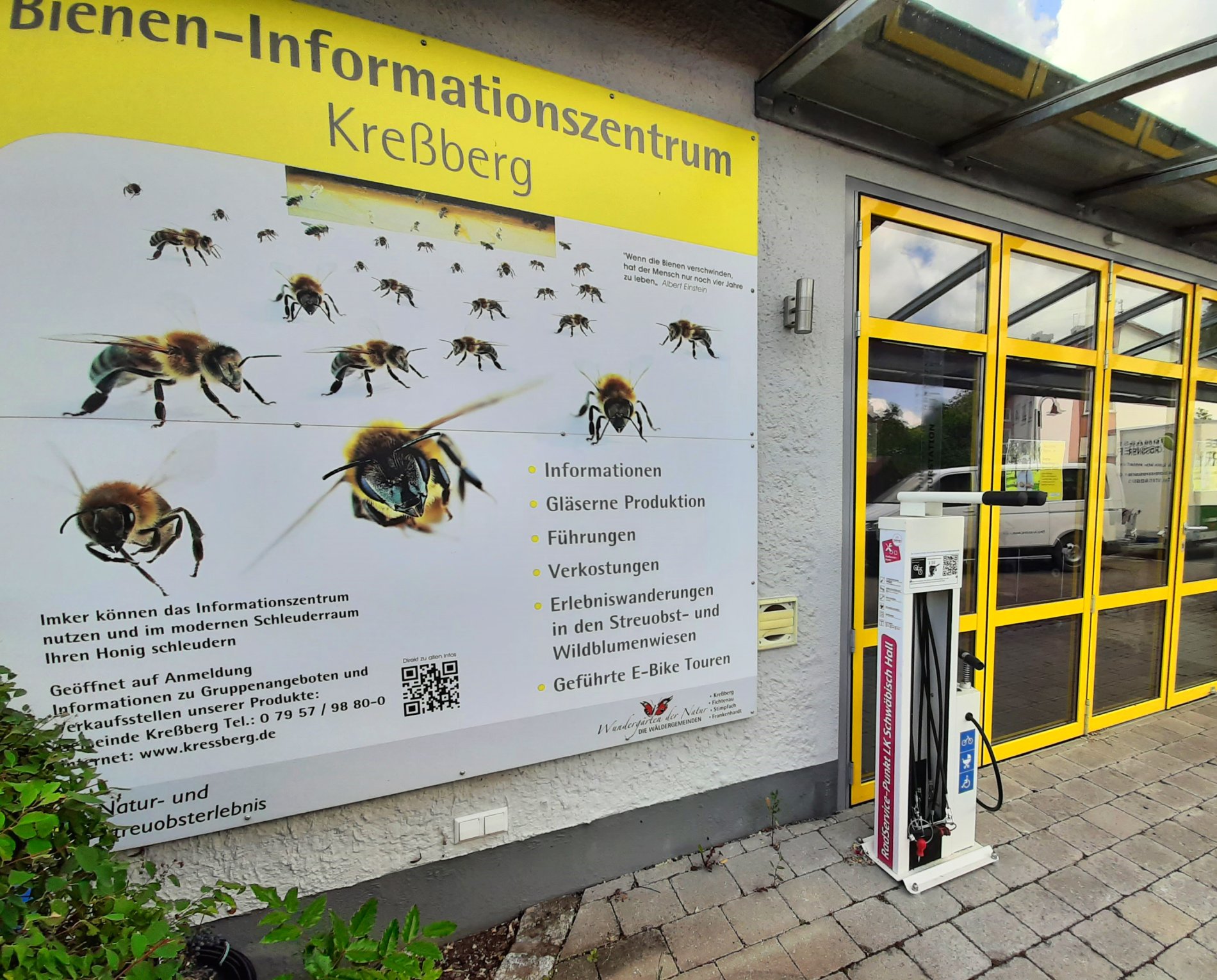 RadSERVICE-Punkt Leukershausen am Bieneninformationszentrum