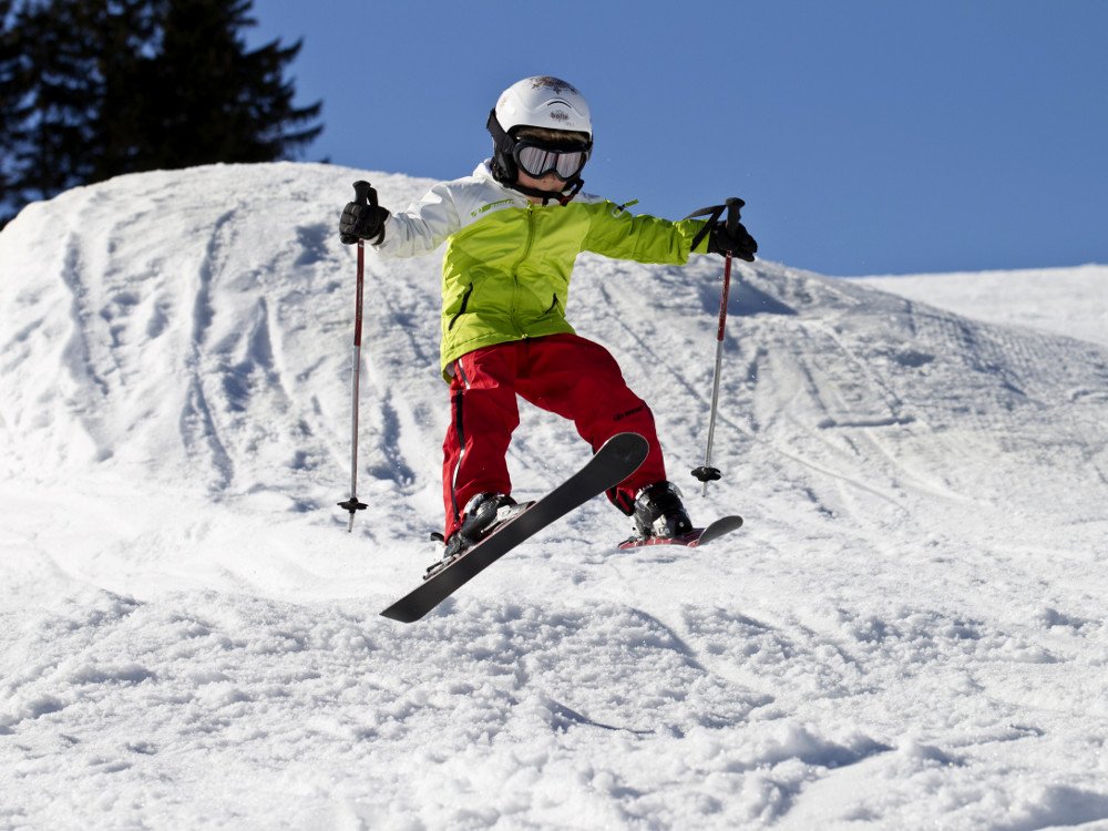 Bewegung im Schnee für die Kids in der Skischule Sankt Englmar - Bayerwald