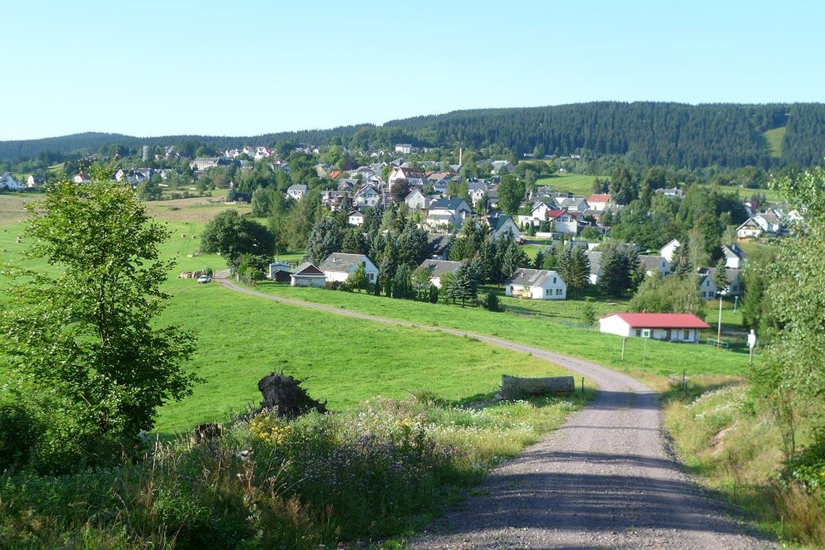 Ortsansicht von Gehlberg in der Ferienregion Oberhof