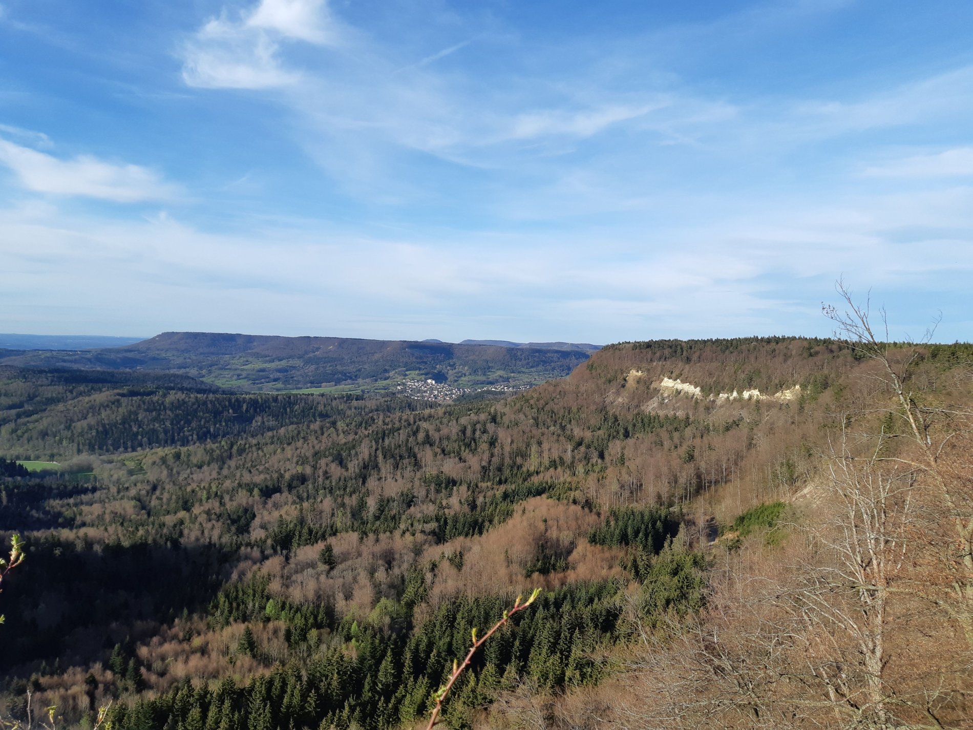 Gigantischer Ausblick Richtung Dreifürstenstein