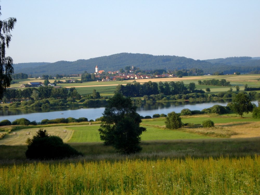 Blick auf den Silbersee bei Tiefenbach im Naturpark Oberer Bayerischer Wald