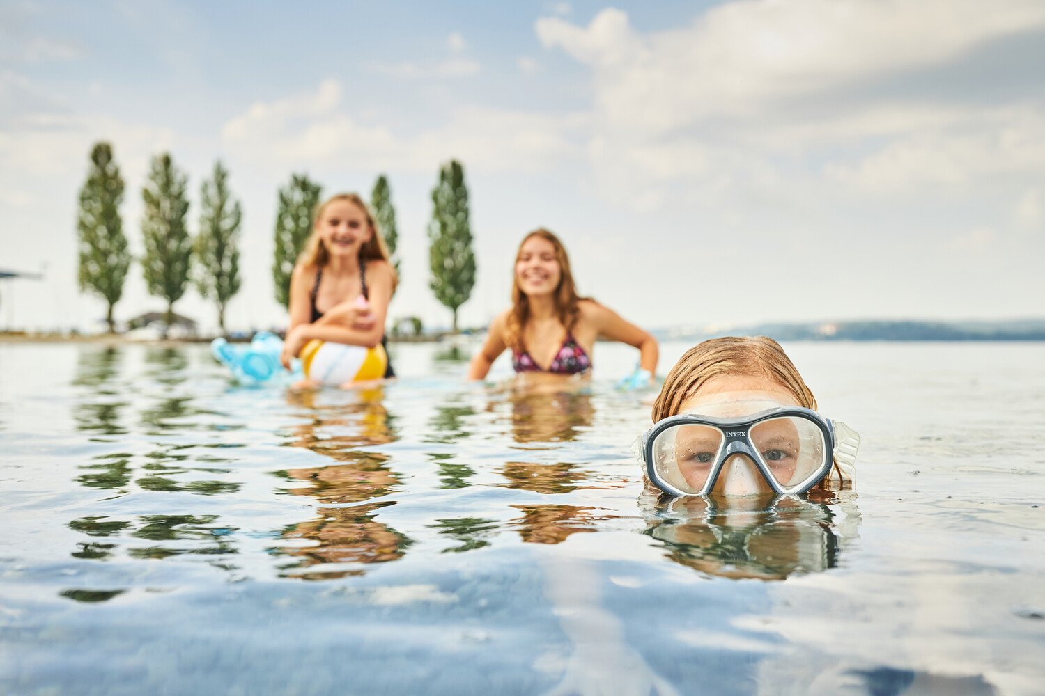 Sommer, Sonne, Bodensee - erfrischendes Bad im Bodensee