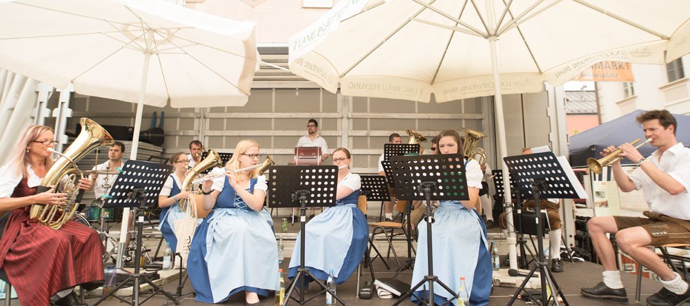 Musikalische Darbietung auf dem traditionellen Freyunger Bürgerfest