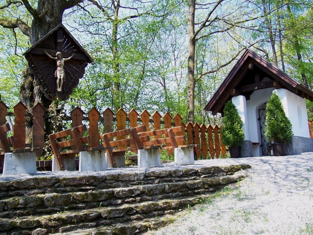 Fatimakapelle mit Totenbretter bei Bernried im Bayerischen Wald