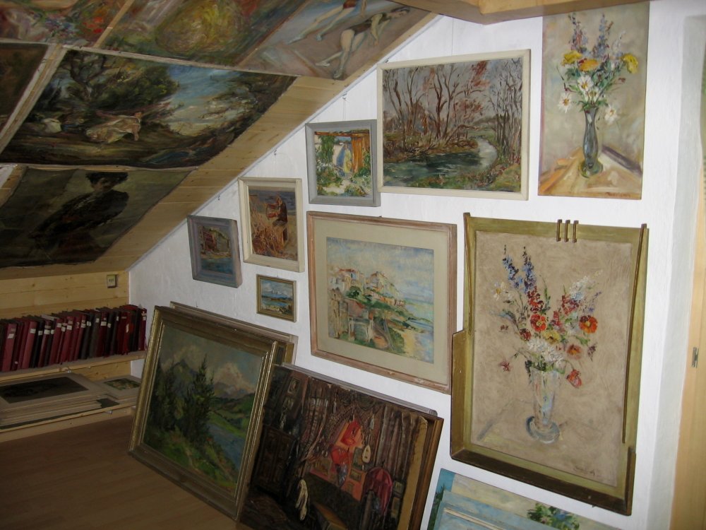 Gemäldeausstellung in der Galerie Hirsch in St. Englmar
