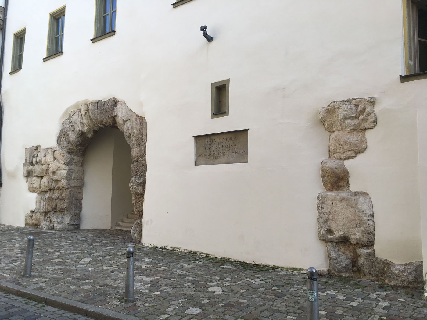 Die Porta Praetoria an der Nordseite des Bischofshofs