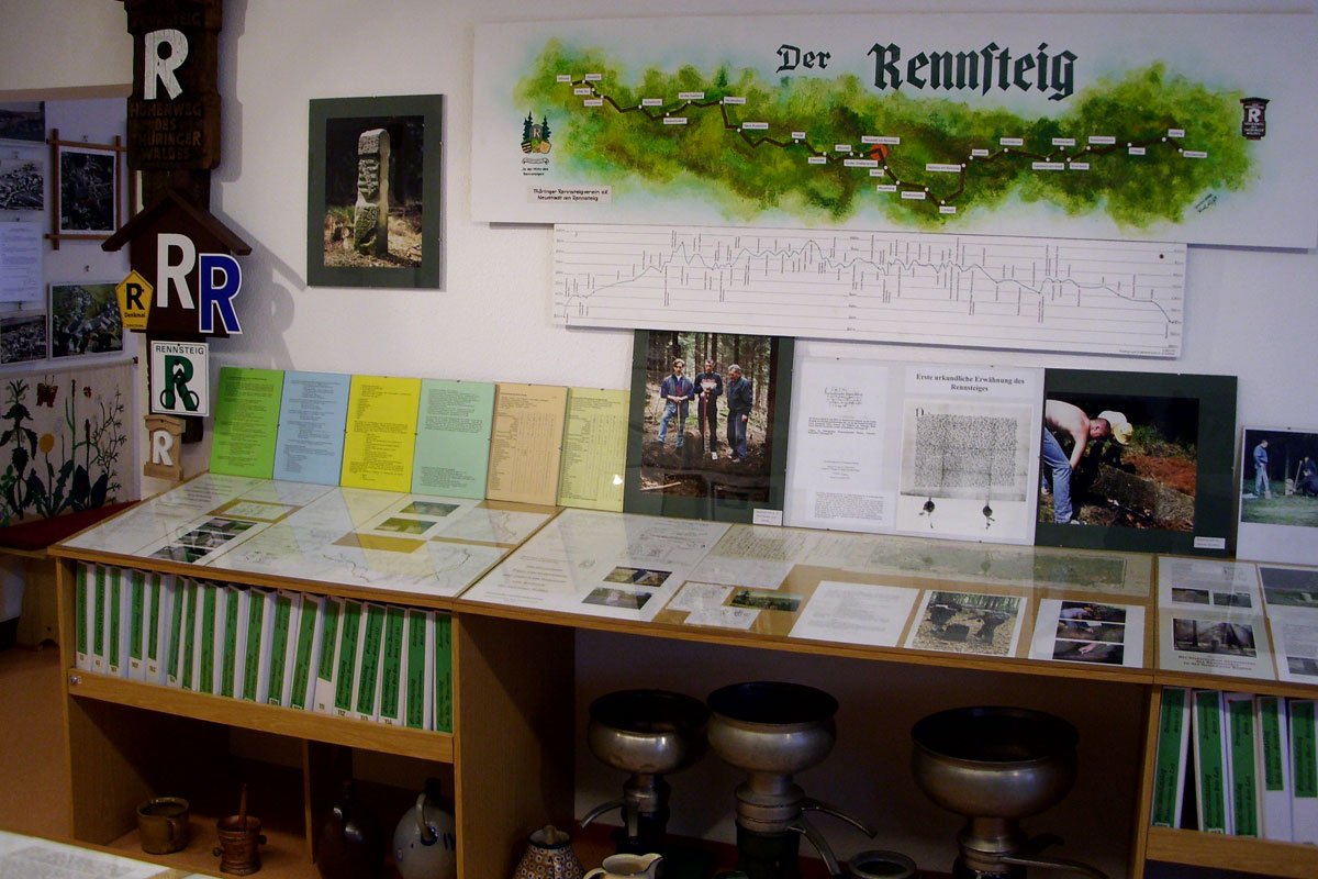 Blick in das Rennsteigmuseum in Neustadt am Rennsteig