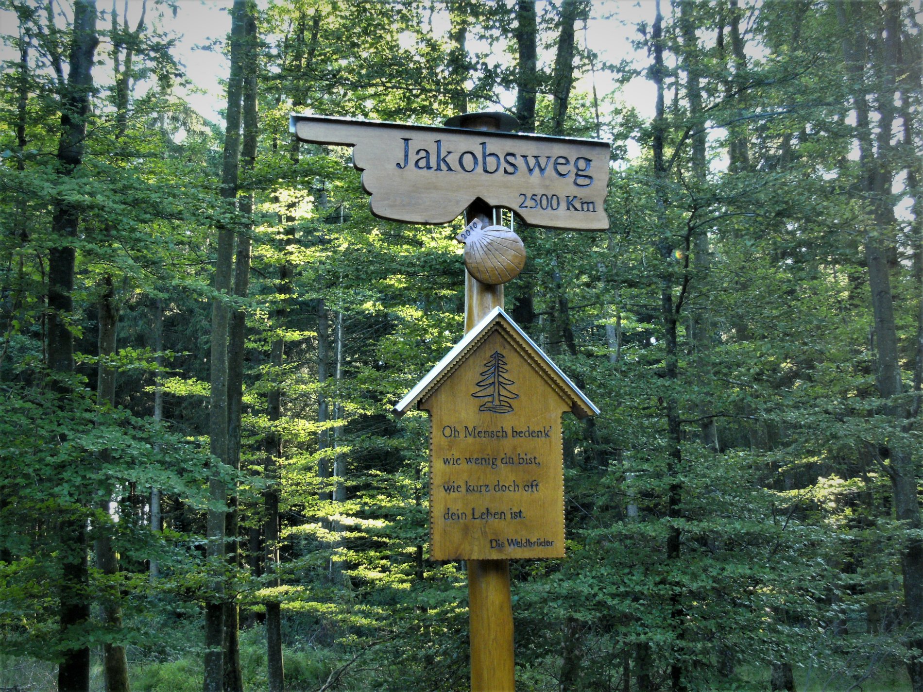 Schild Jakobsweg
