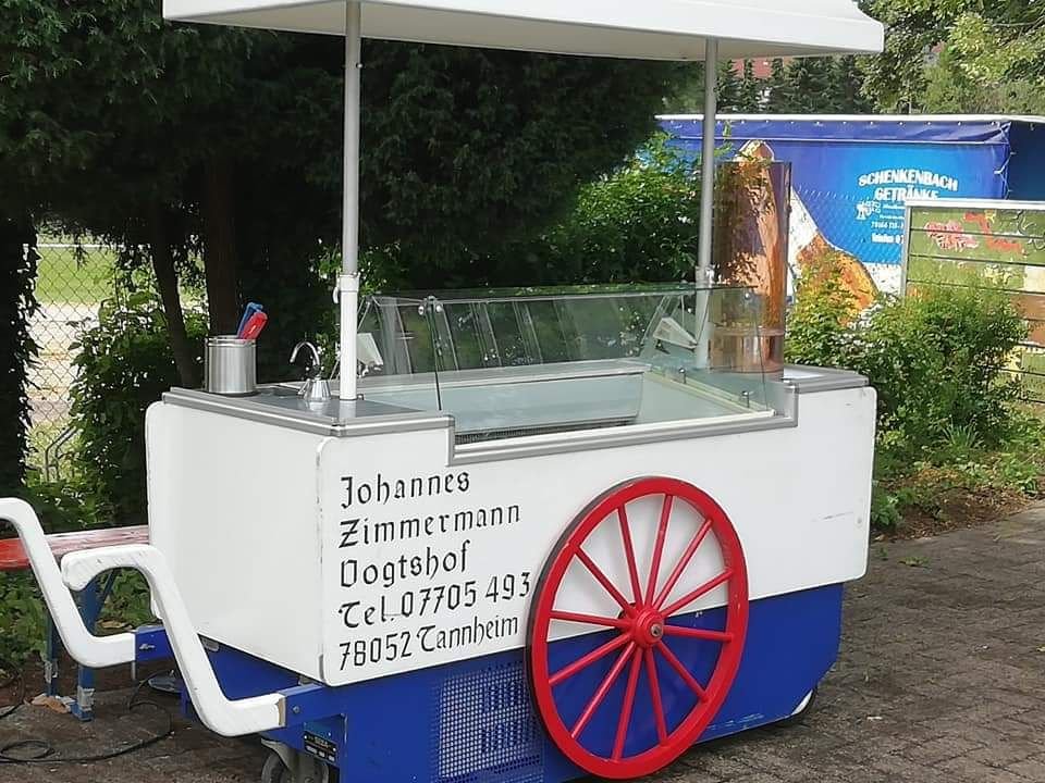 Verkaufswagen für Eiscreme und Sorbet.
