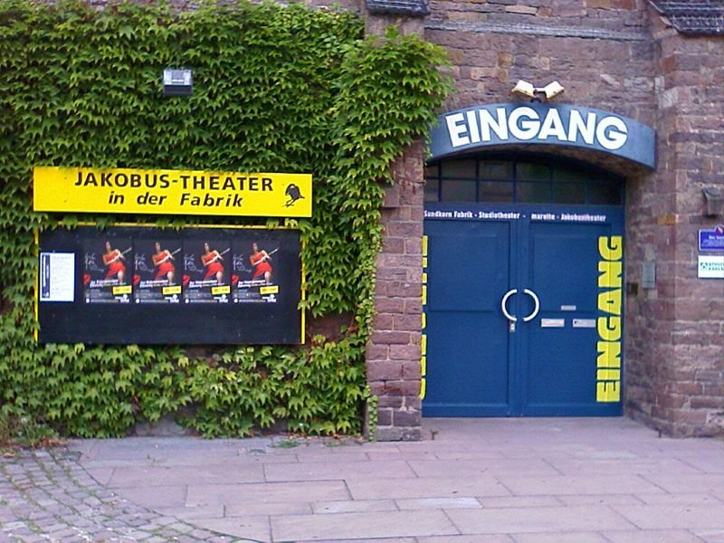 Jaobus Theater Eingang Quelle: Jakobus Theater