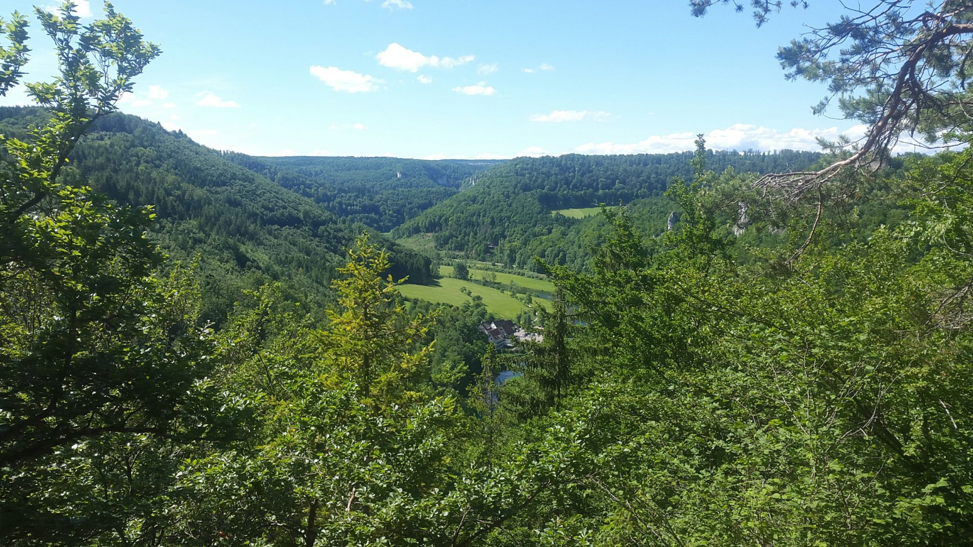 View of nature and valley from the Känzele.
