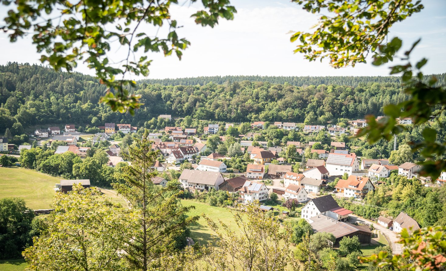 Ausblick auf die Stadt Storzingen