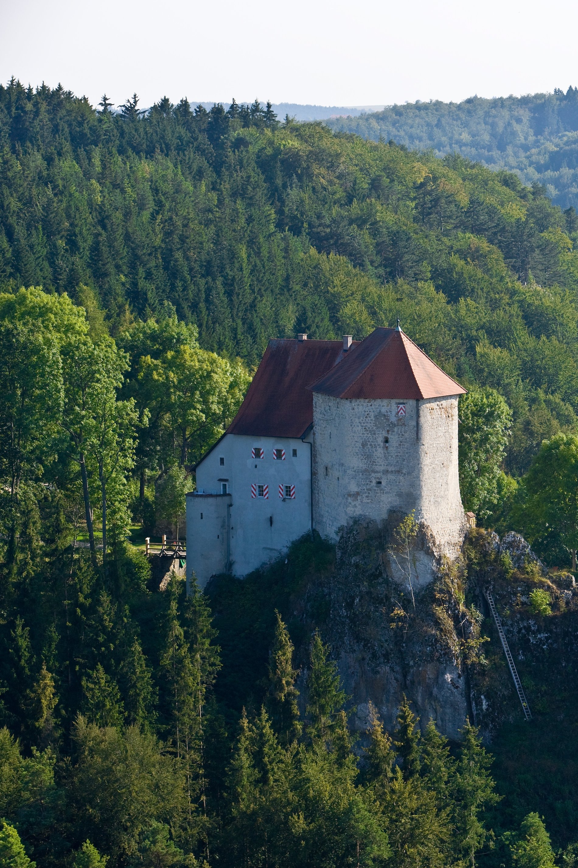 Blick auf Burg in Straßberg