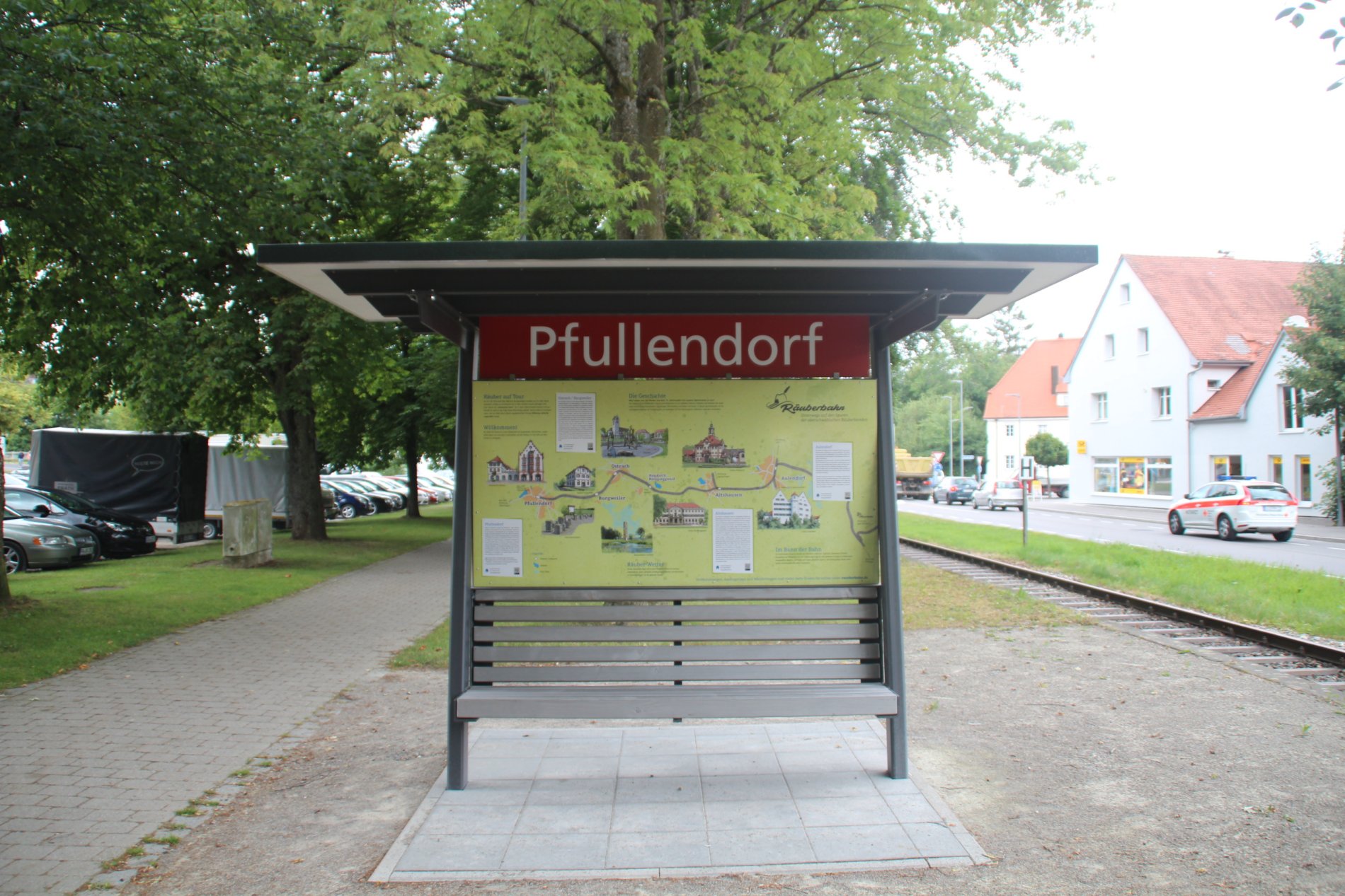 Bahnsteig in Pfullendorf