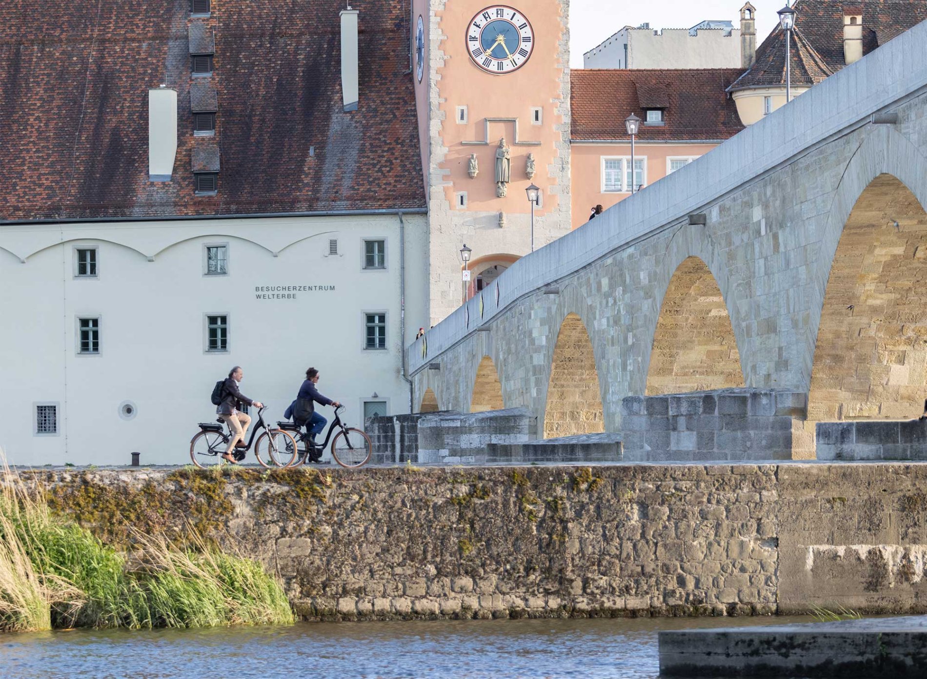 Radfahrer in Regensburg
