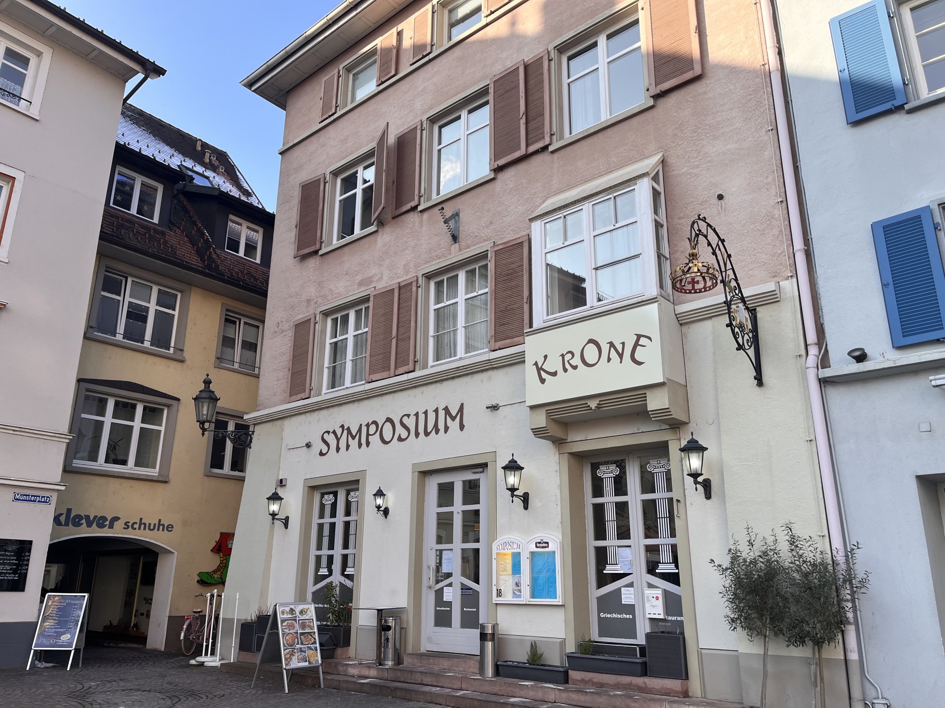 Das griechische Restaurant Symposium in Bad Säckingens Altstadt
