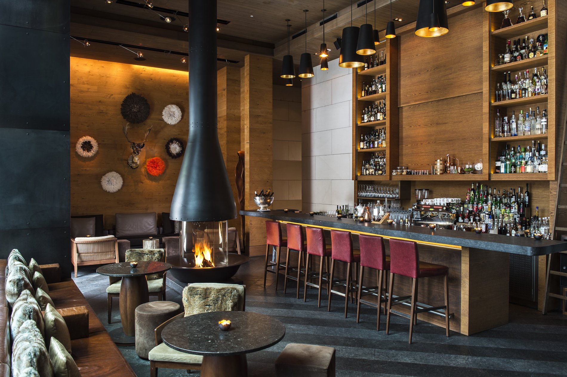 The Chedi Andermatt - The Bar and Living Room
