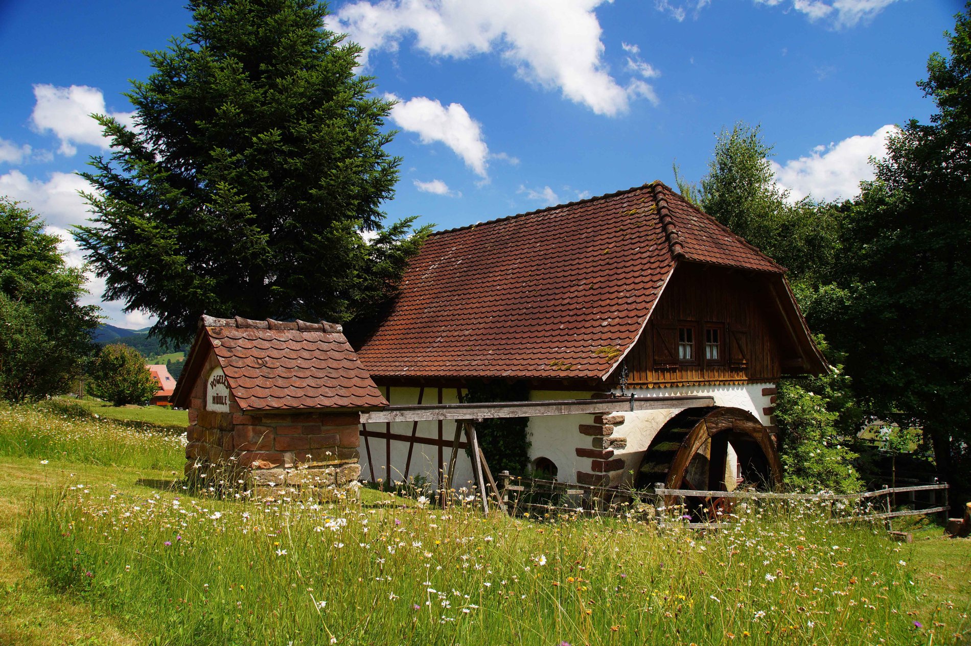 Eine aufwändig renovierte Mühle in Steinach aus dem Jahr 1835