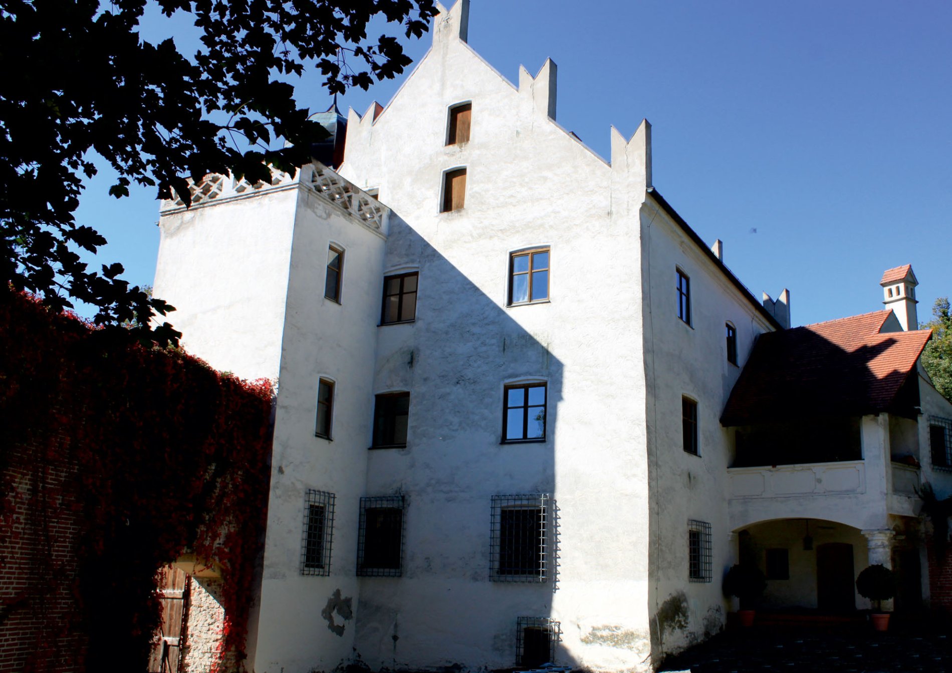 Der Innenhof im Schloss Teisbach