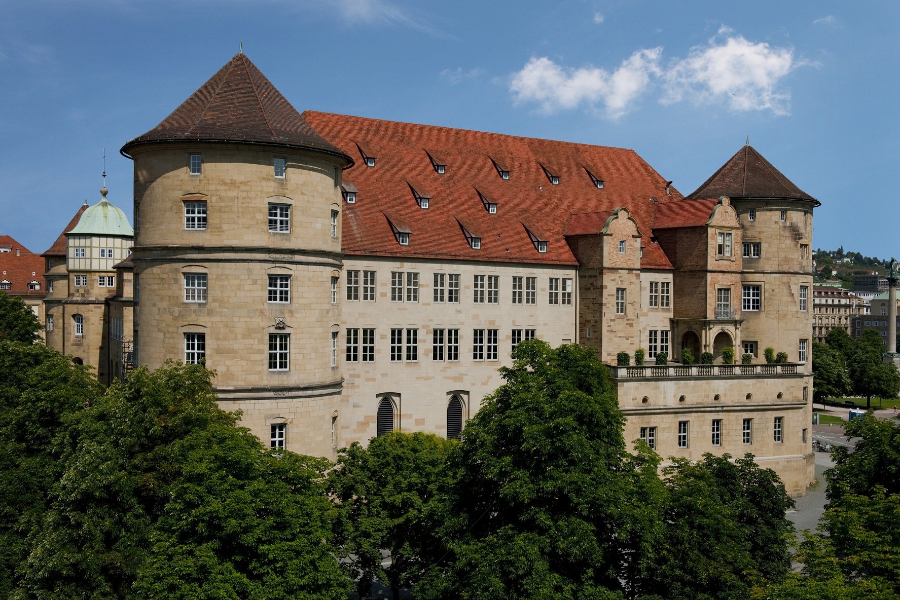 Außenansicht des Alten Schlosses in Stuttgart