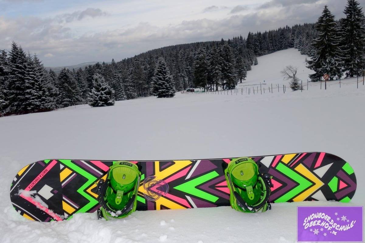 Snowboard at the old golf meadow