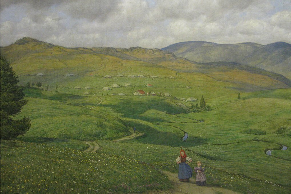 Bernau: Gemälde von Hans Thoma von 1904, Blick auf Bernau