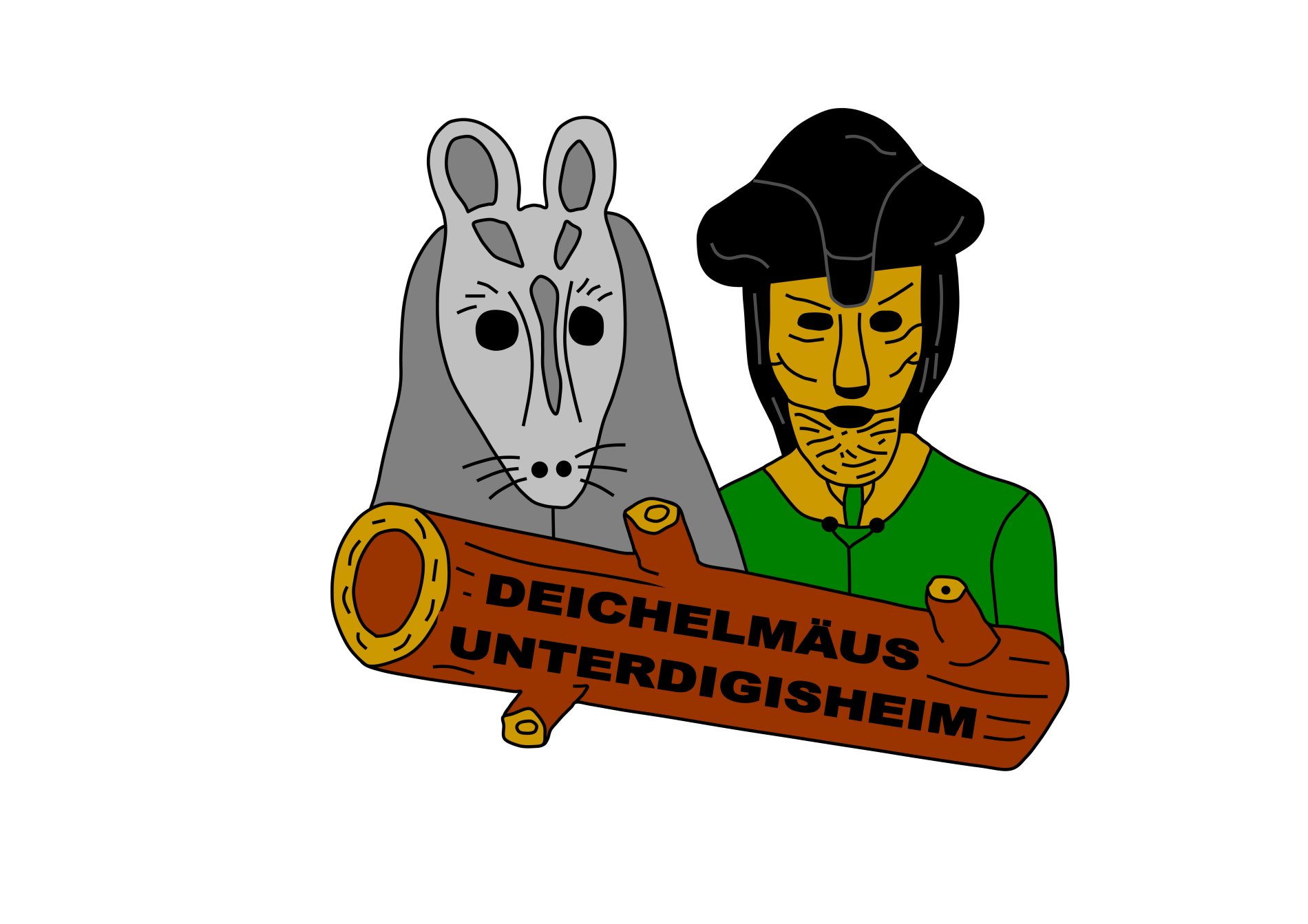 Logo des Narrenvereins Deichelmäus Unterdigisheim e.V.