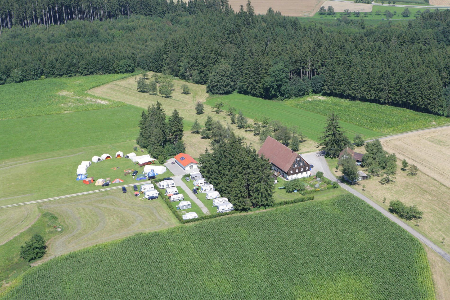 Luftbild Camping Buhhof