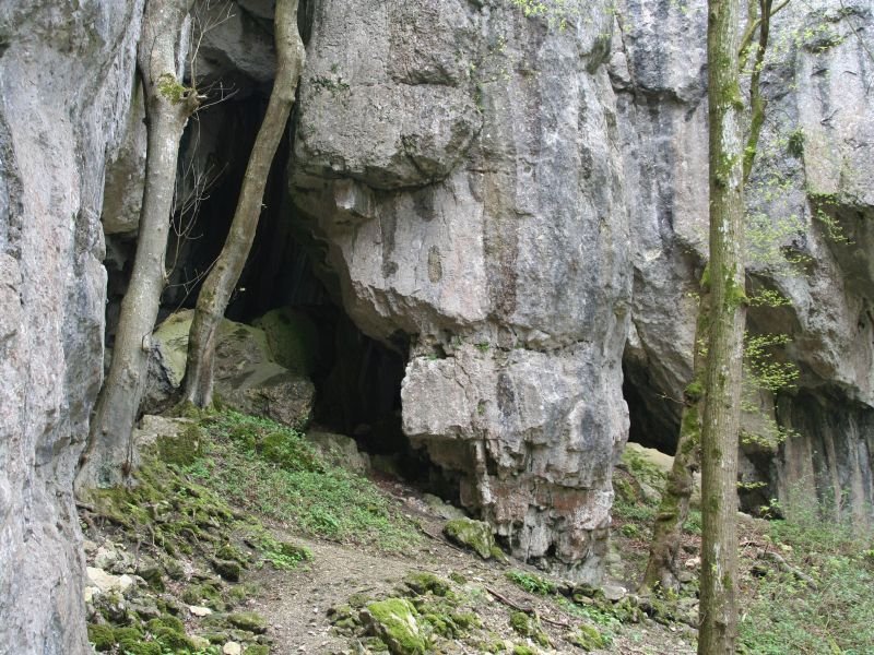 Kastlhänghöhle zwischen Riedenburg und Essing im Altmühltal