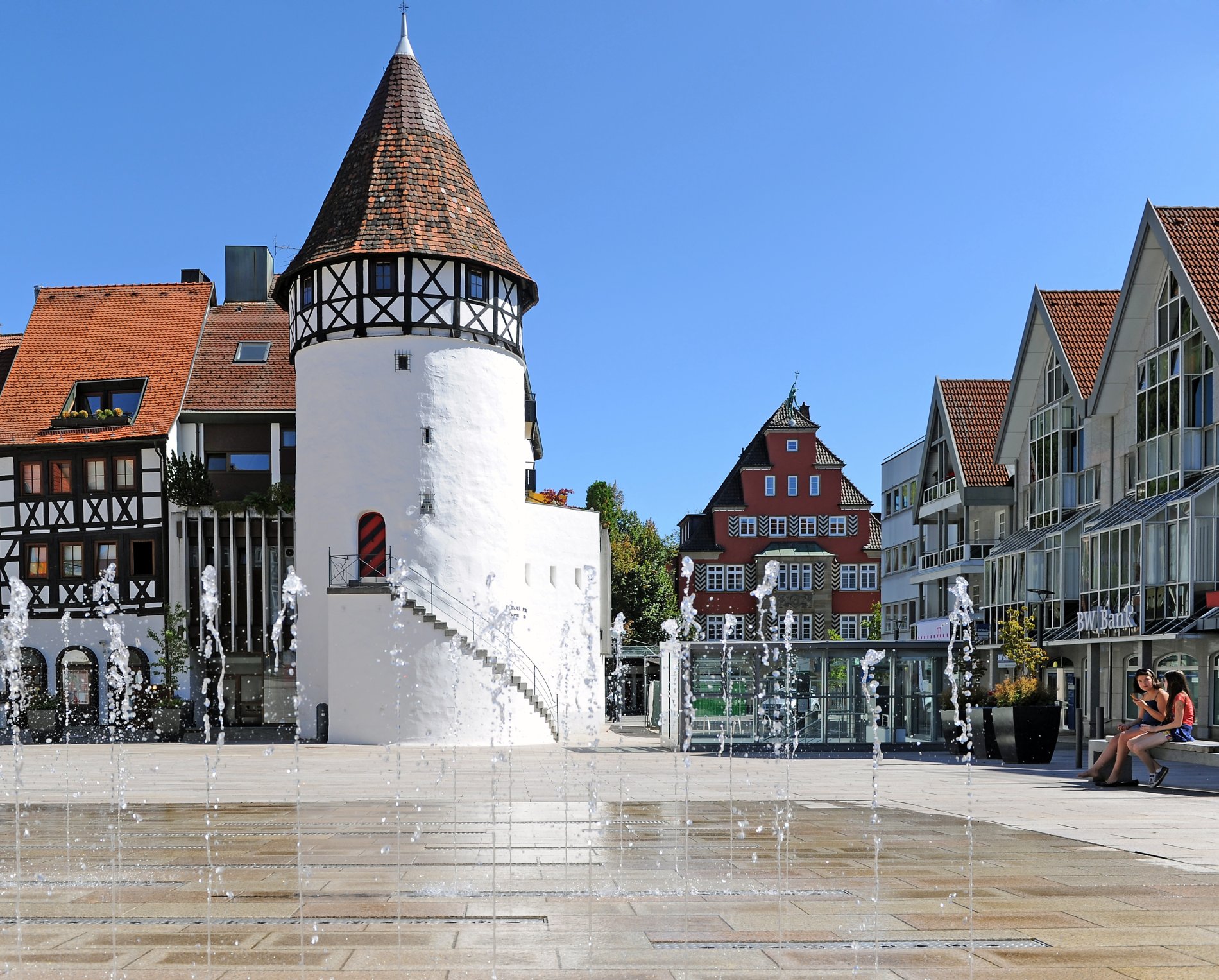 Bürgerturmplatz und Bürgerturm in Albstadt-Ebingen