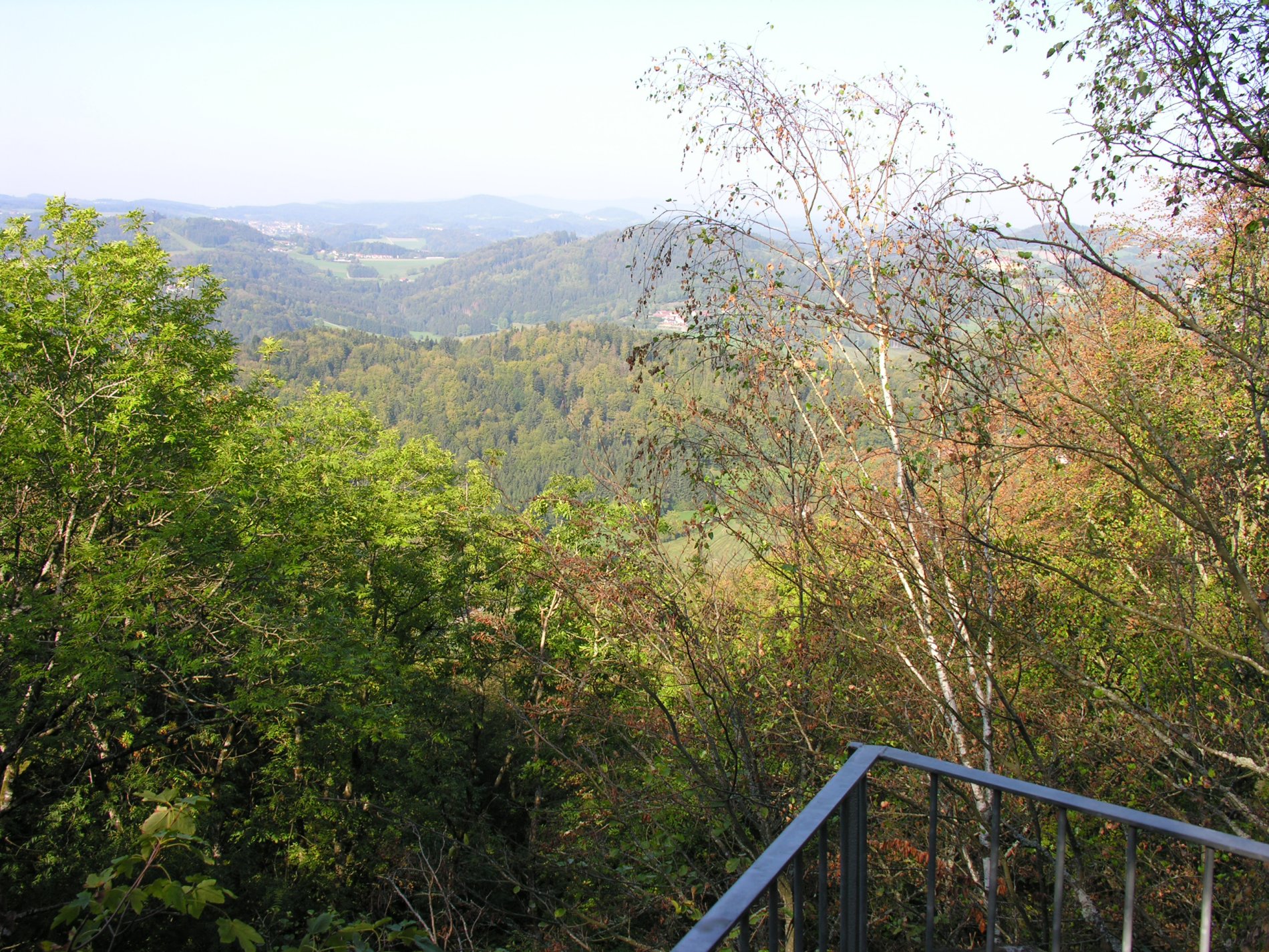 Ausblick vom Aussichtsstein am Frauenberg