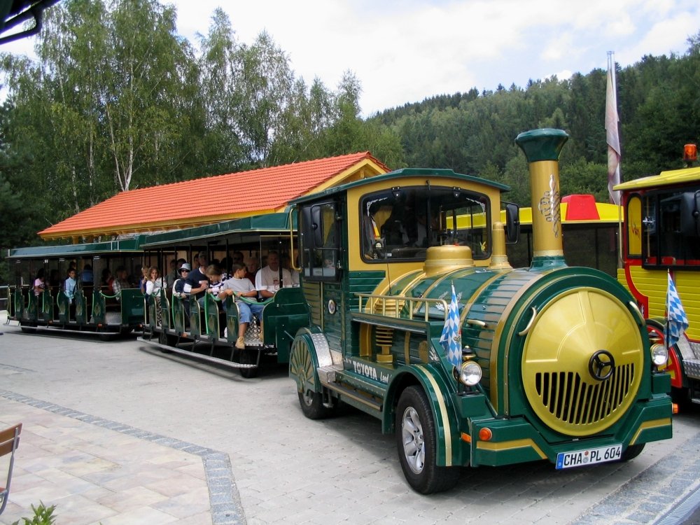 Startpunkt der Kleinen Arberseebahn beim Bayerwald-Tierpark Lohberg