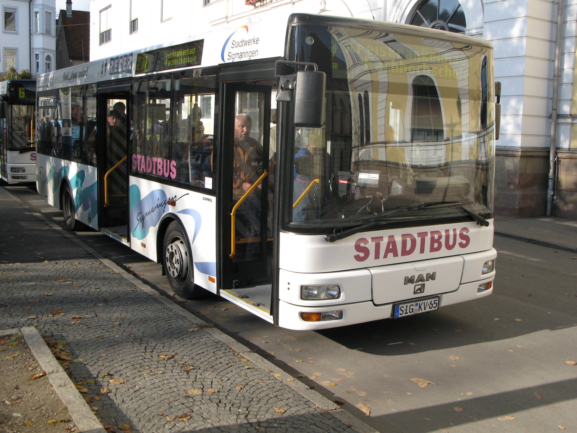 Stadtbus Sigmaringen beim Halten