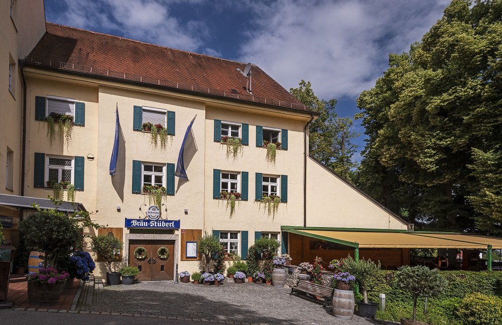 Stammhaus und Restaurant der Bayerischen Staatsbrauerei Weihenstephan in Freising