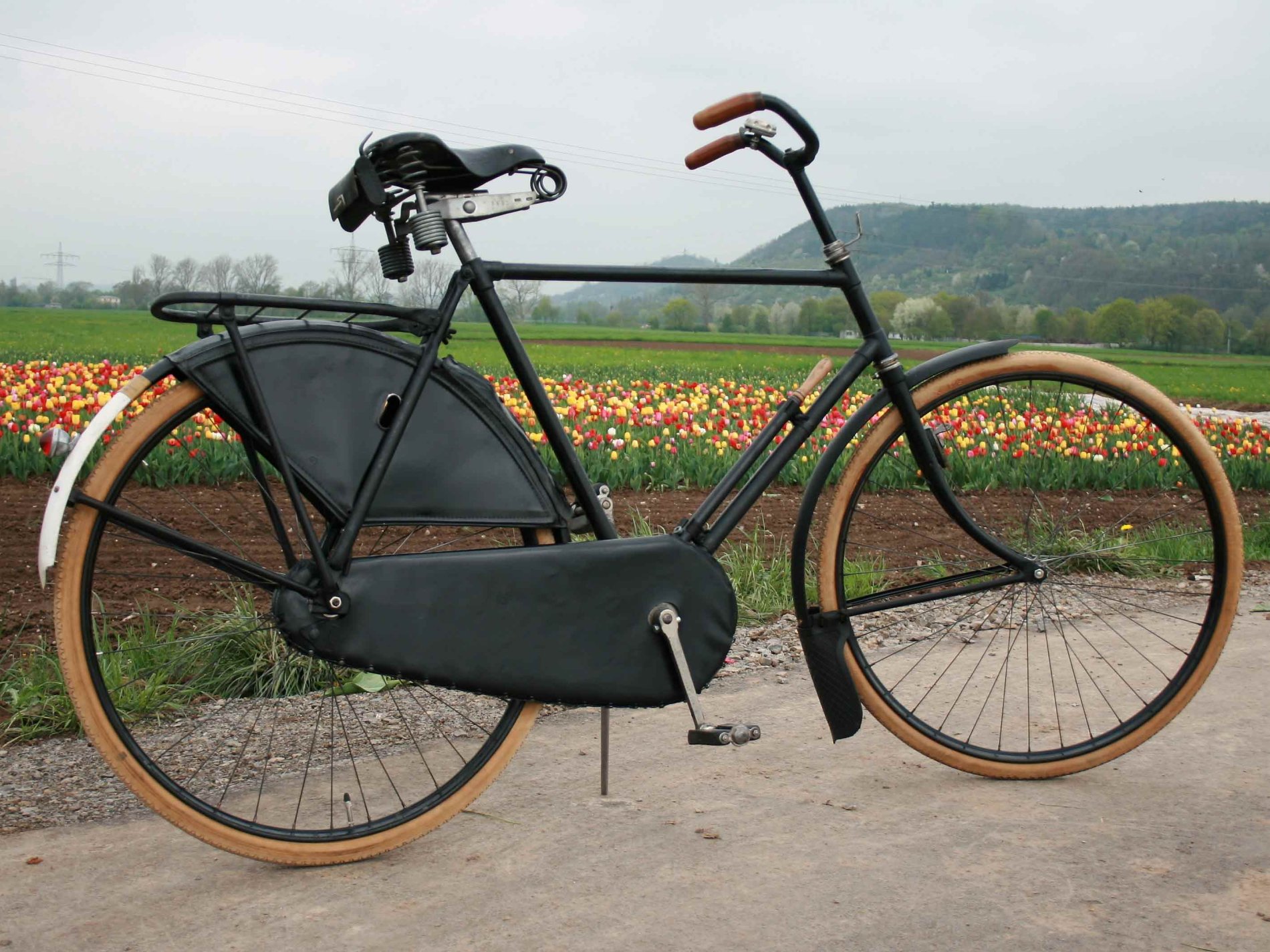 Foto eines alten Fahrrades aus dem Fahrradmuseum "Scheunenfund"