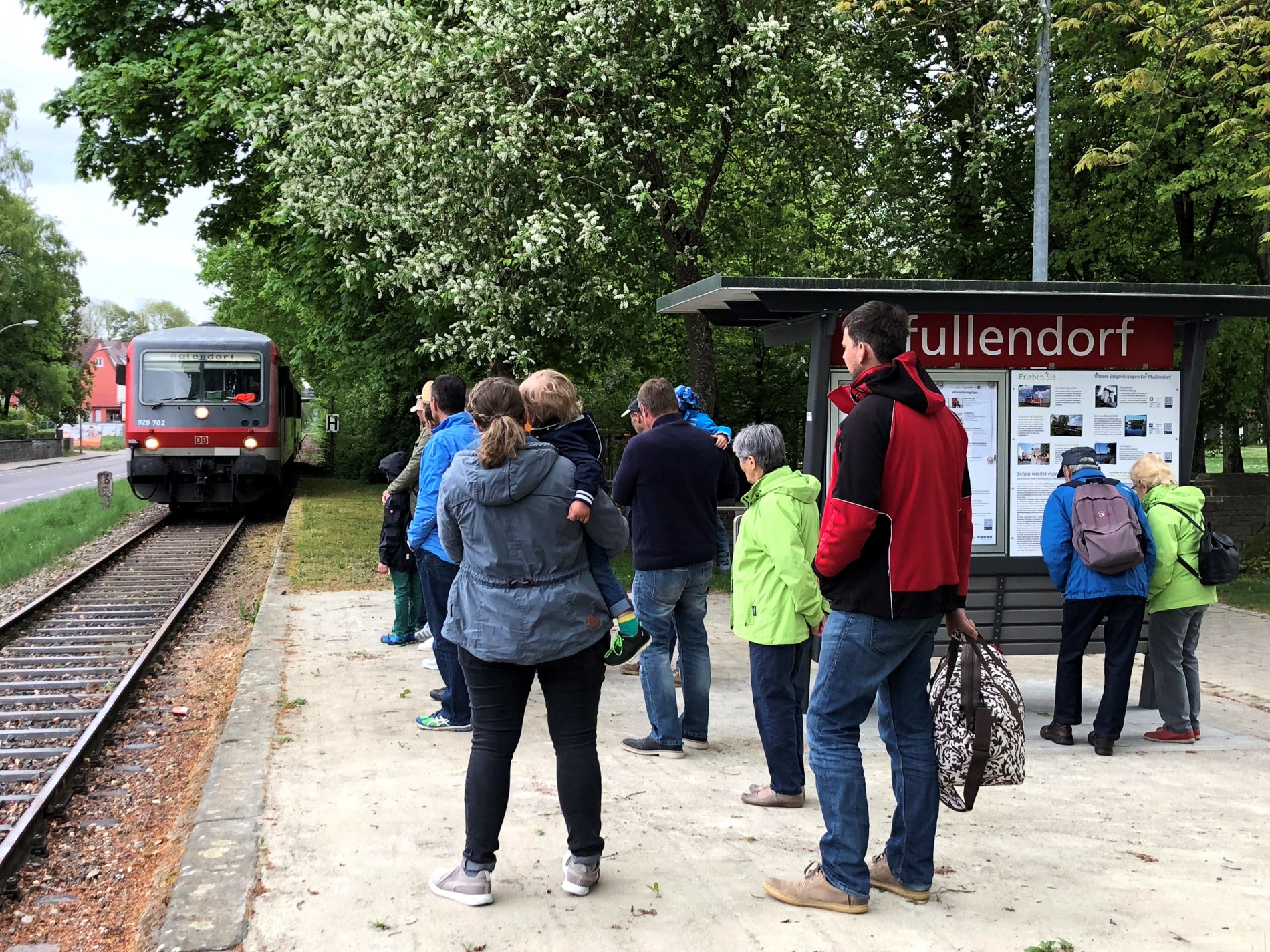 Räuberbahn fährt in Pfullendorf ein