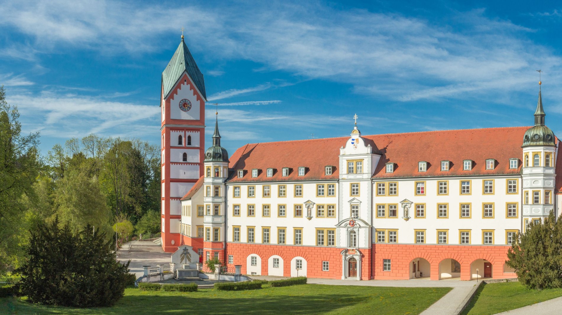 Blick auf das Kloster Scheyern