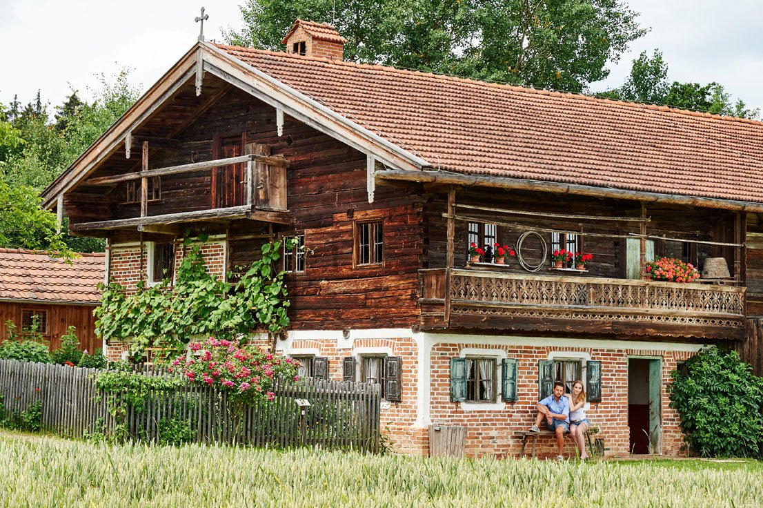 Bauernhaus im Freilichtmuseum Massing im Bayerischen Golf- und Thermenland