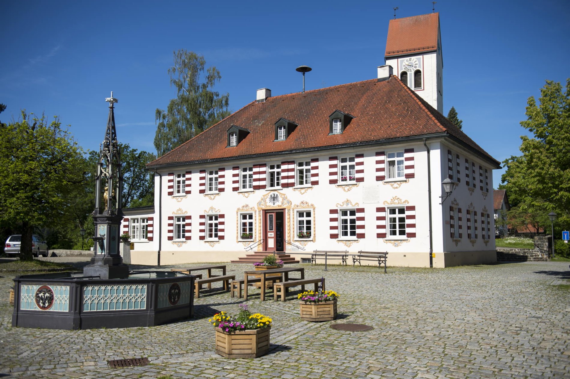 Rathaus am Dorfplatz Eglofs, Argenbühl