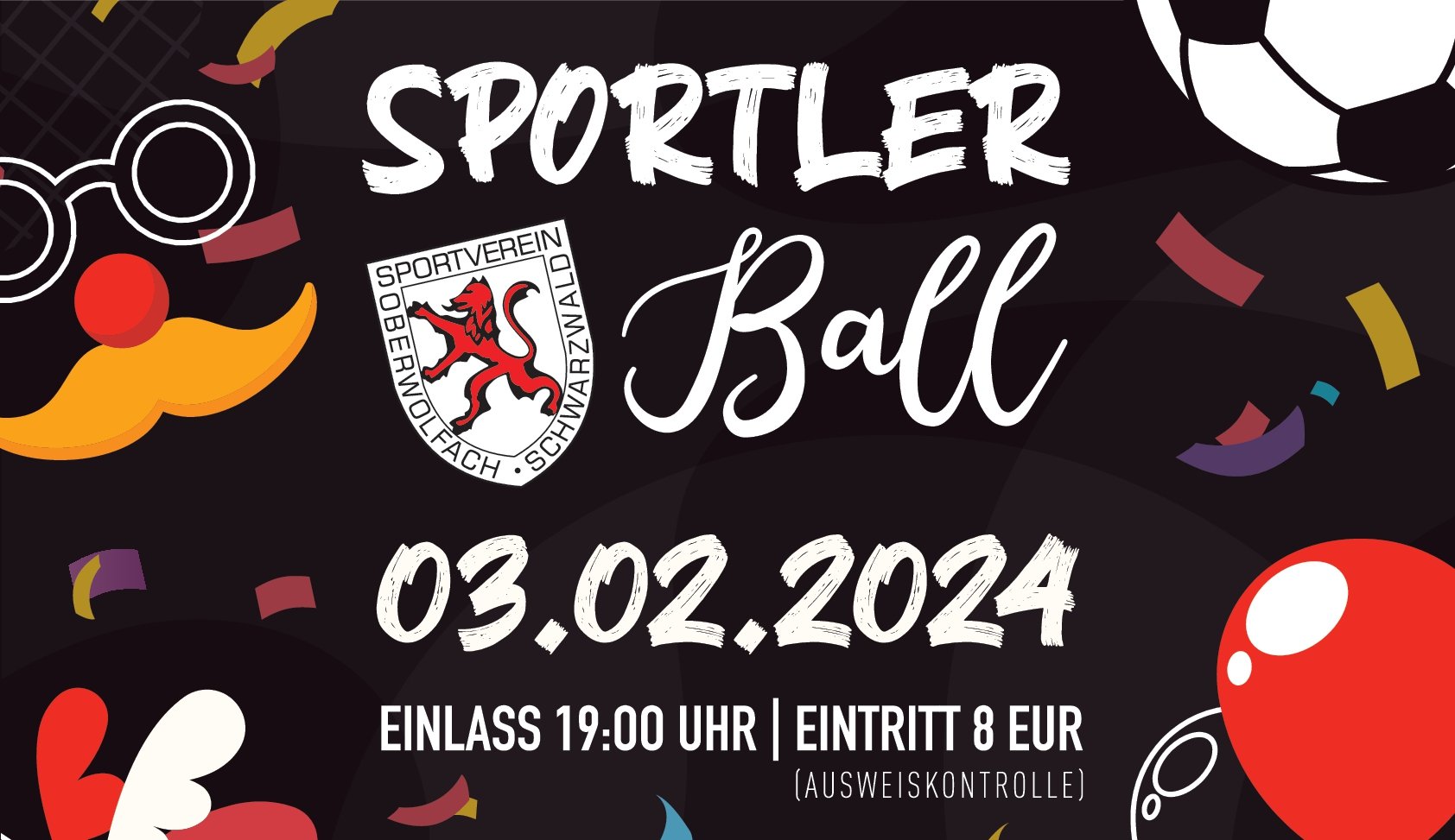 Plakat Sportlerball / Urheber: SV Oberwolfach