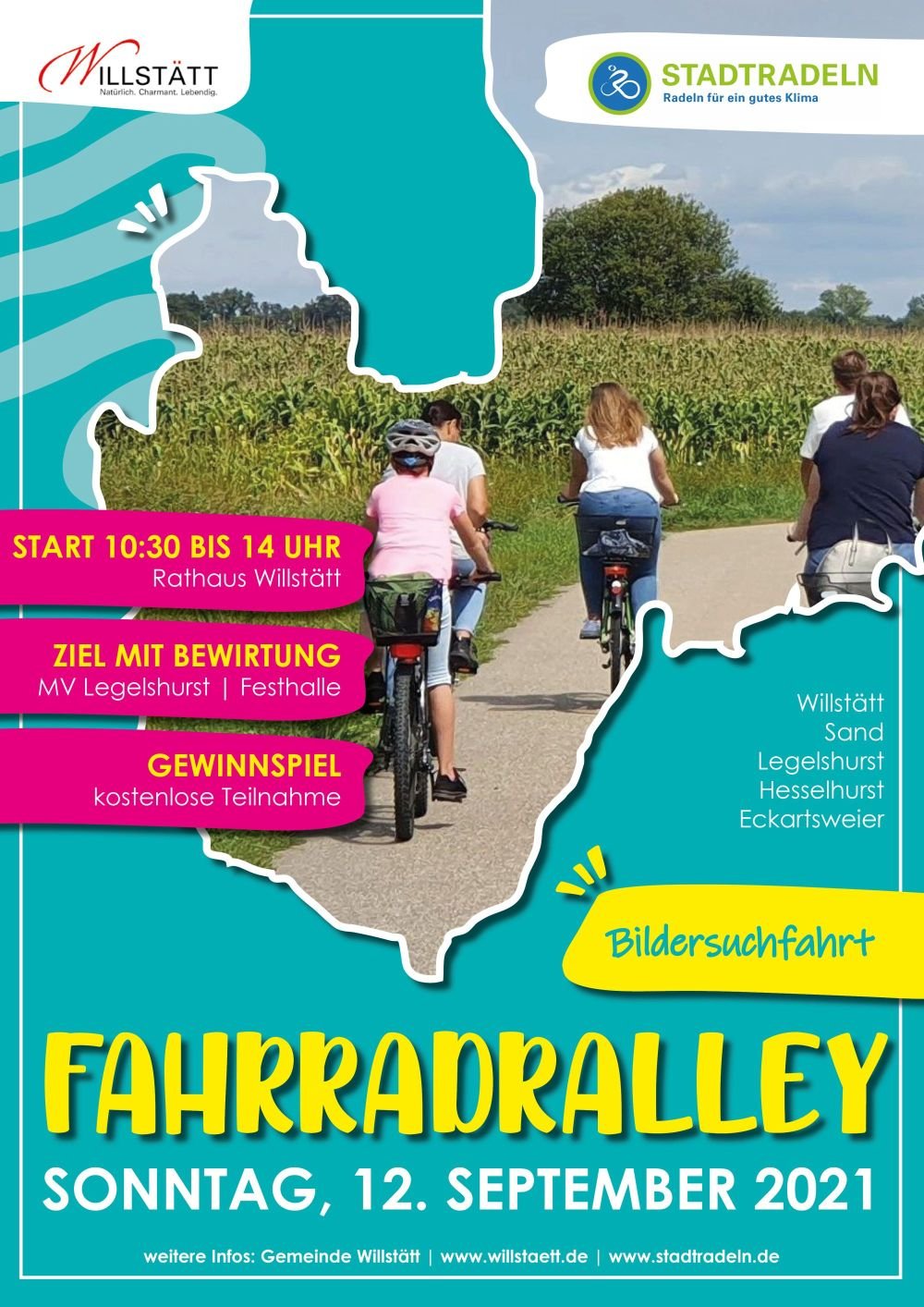 Plakat Fahrradrallye / Urheber: Gemeinde Willstätt