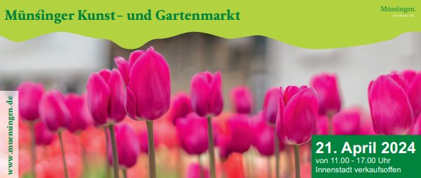 Kunst- und Gartenmarkt in Münsingen im Biosphärengebiet Schwäbische Alb.