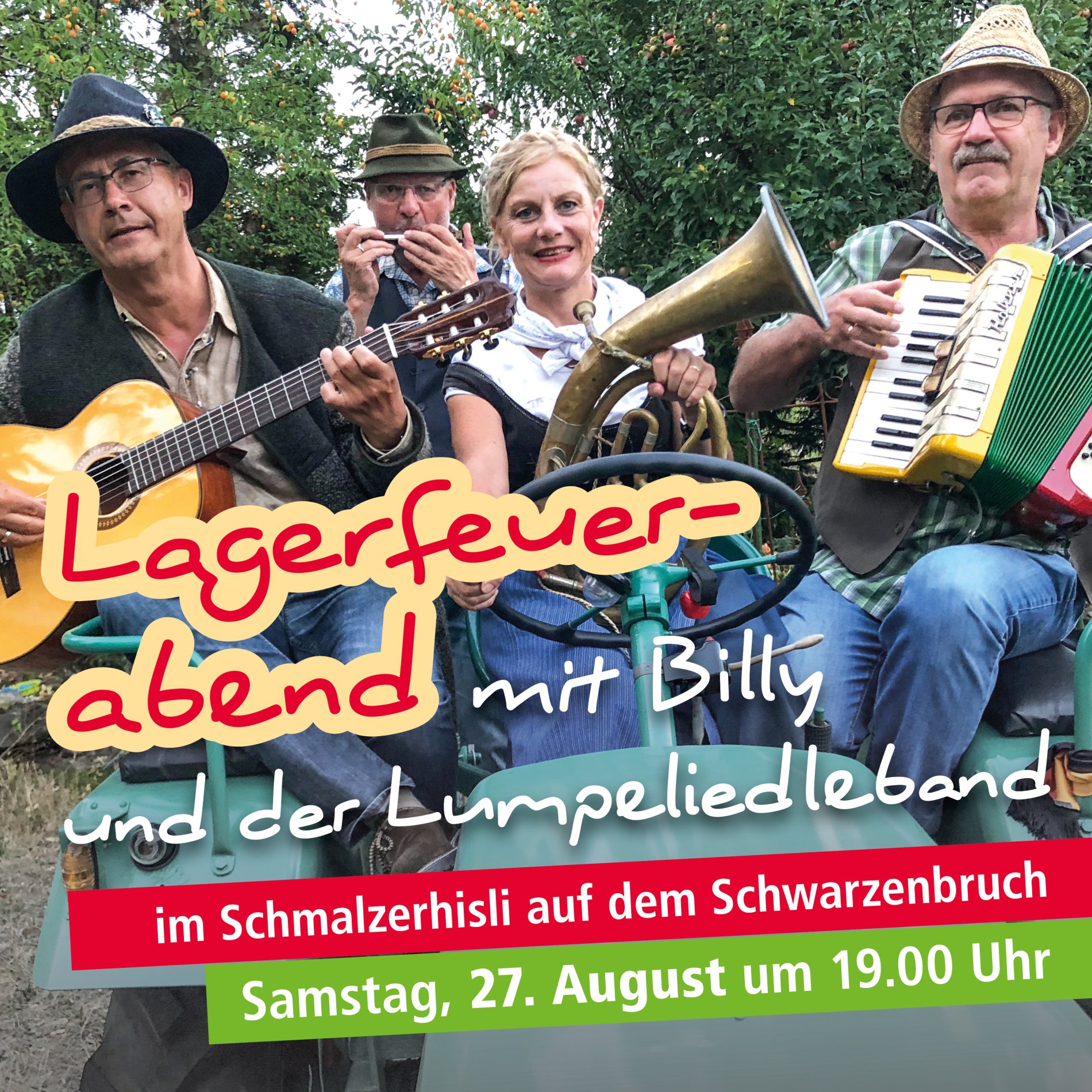 Lagerfeuerabend mit Billy und der Lumpenliedleband / Urheber: Gemeinde Oberwolfach