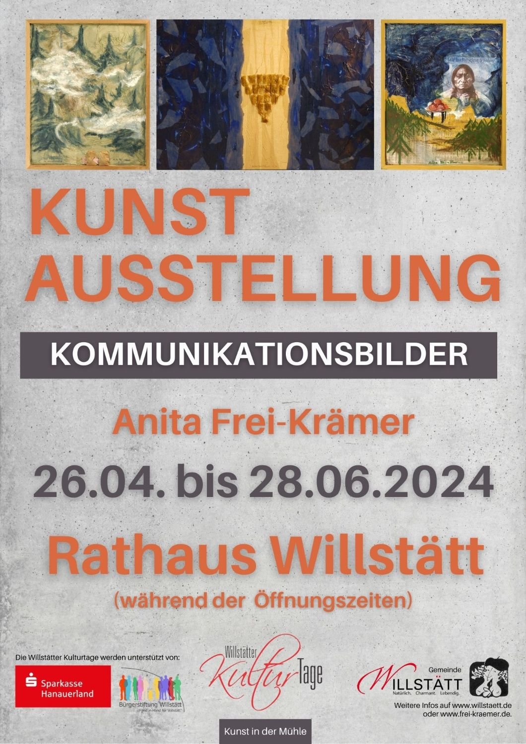 Plakat Kunstausstellung / Urheber: Gemeinde Willstätt