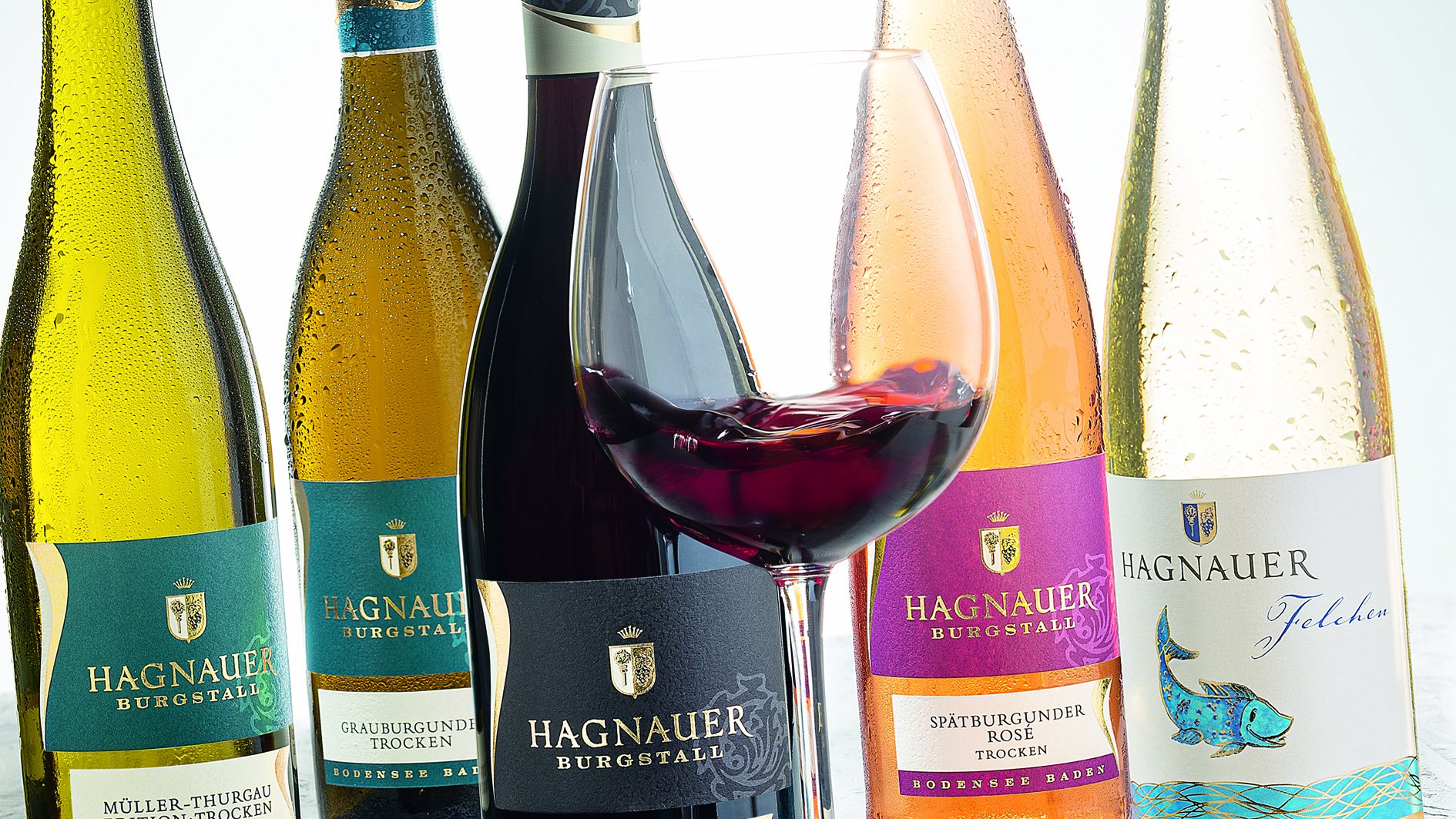 Die unterschiedlichsten Wein des Winzervereins Hagnau