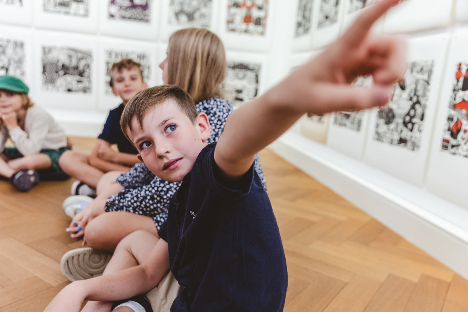 Kinder in der Hochheimer Kunstsammlung