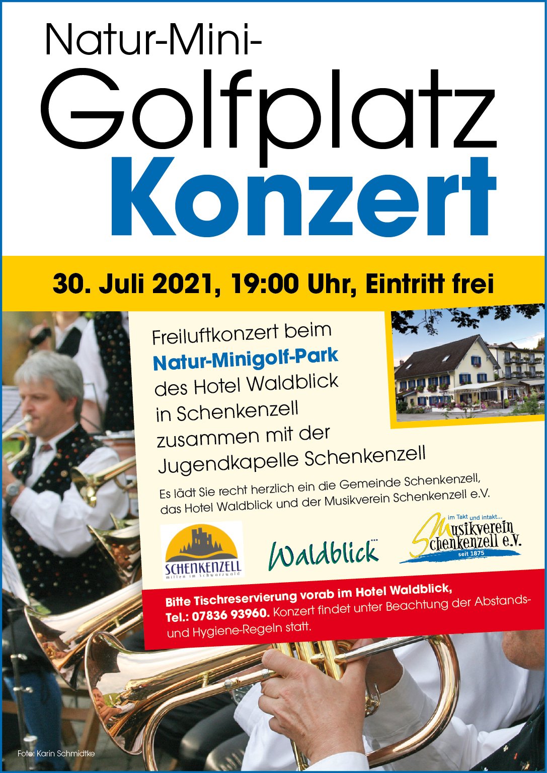 Natur-Minigolfplatz-Konzert / Urheber: Musikverein Schenkenzell