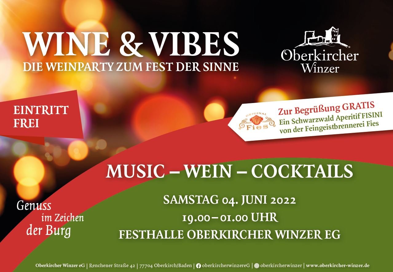 Wein & Vibes / Urheber: Oberkircher Winzer eg